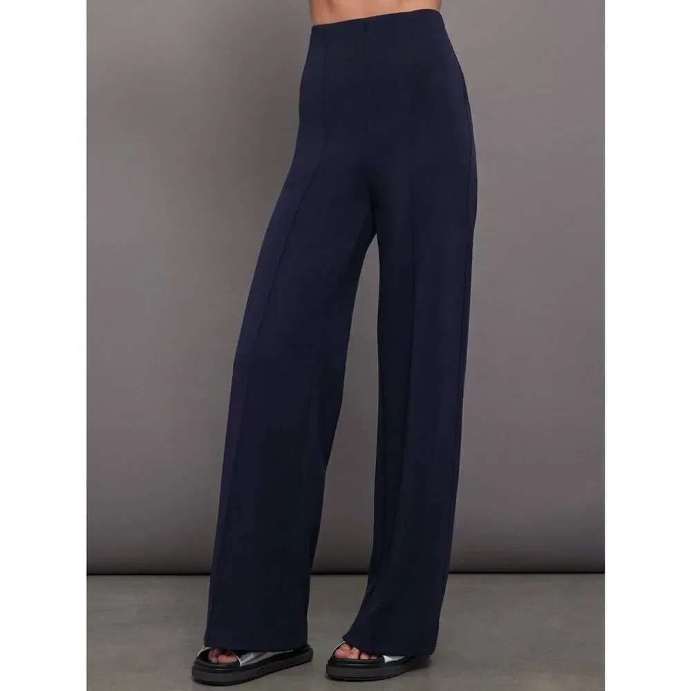 NWT Carbon38 Navy High Waisted Scuba Pant - Picture 2 of 10